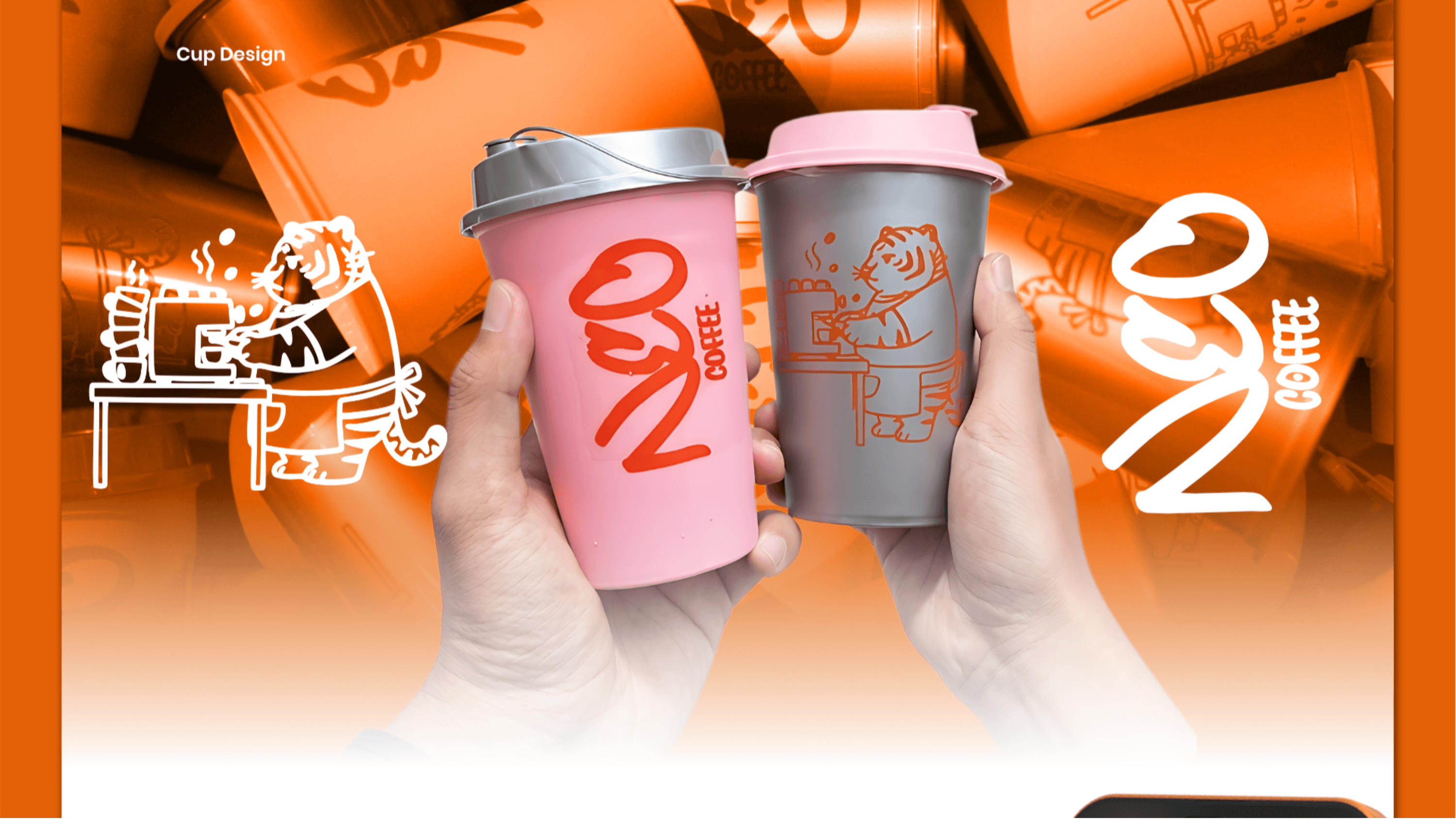 Cup & Merchandise Design Neo Coffee
