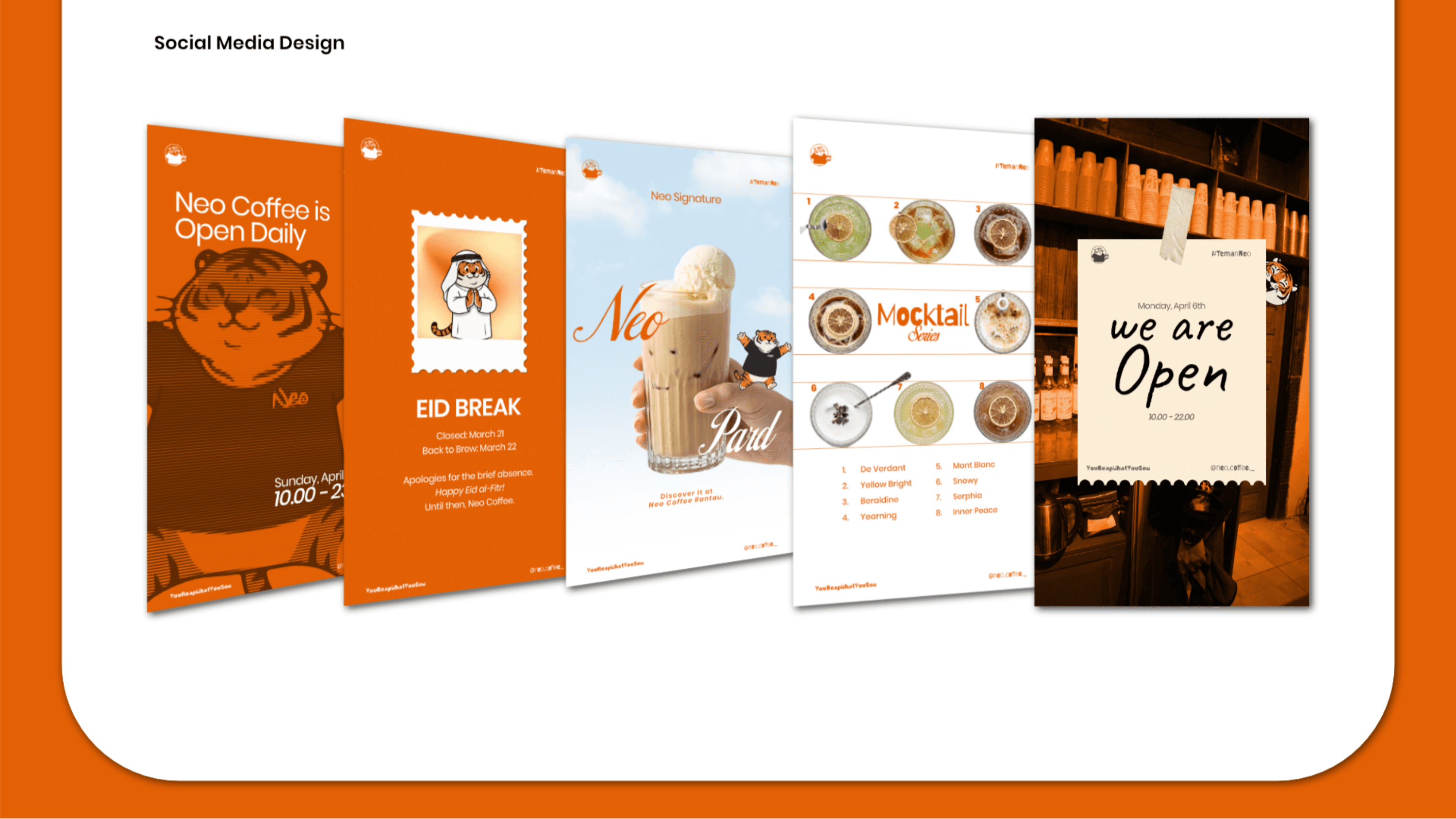 Social Media Design & Feeds Neo Coffee
