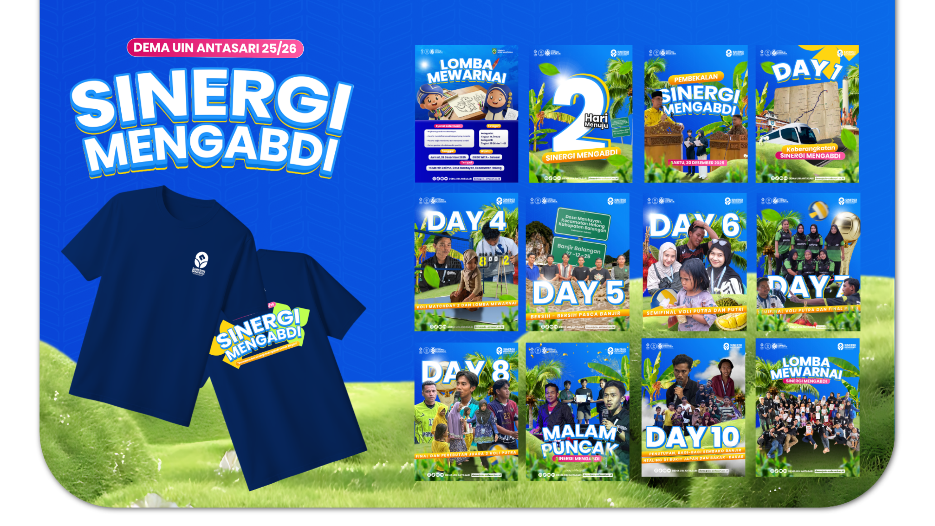 Media Publikasi & Backdrop Sinergi Mengabdi