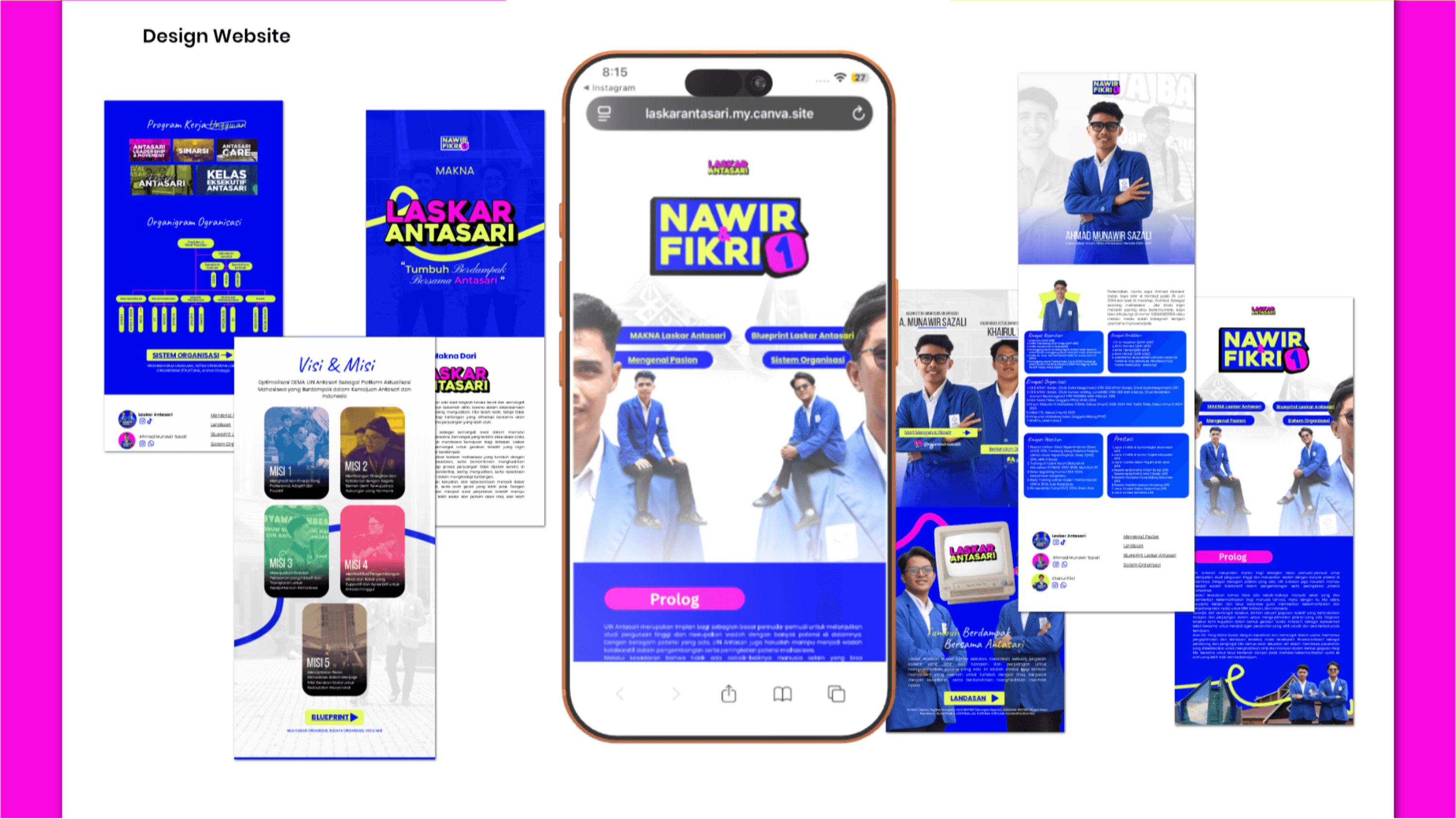 Design Website Landing Page Nawir & Fikri
