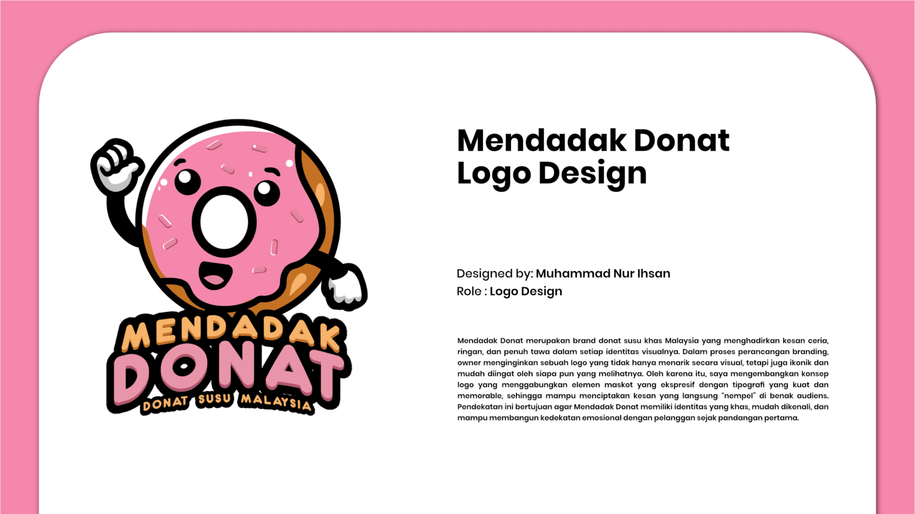 Mendadak Donat Logo Design